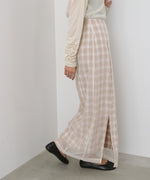 シアードッキングチェックスカート