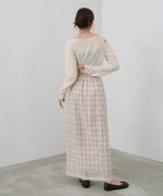 シアードッキングチェックスカート