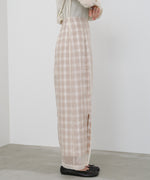 シアードッキングチェックスカート