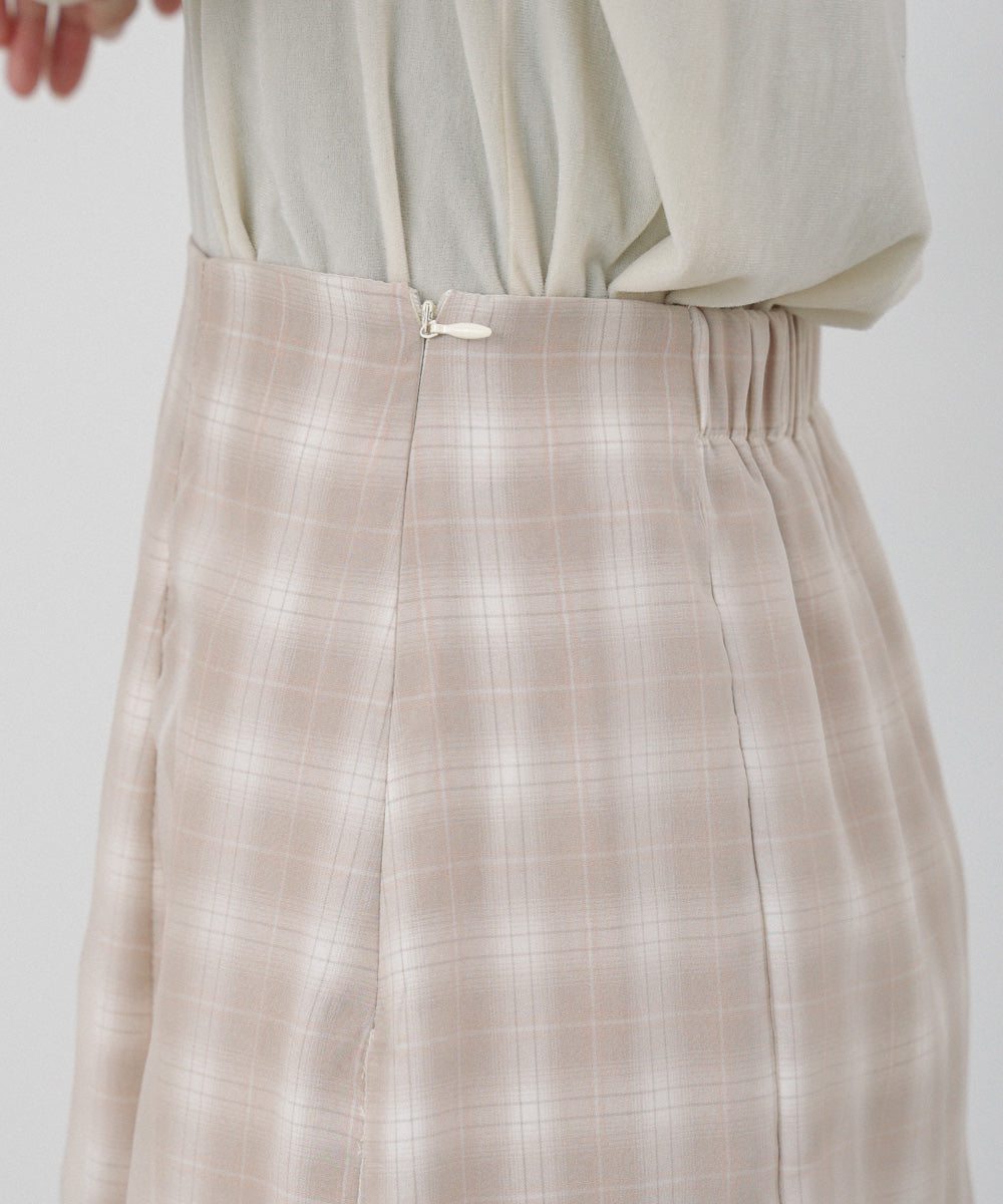 シアードッキングチェックスカート