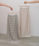 シアードッキングチェックスカート