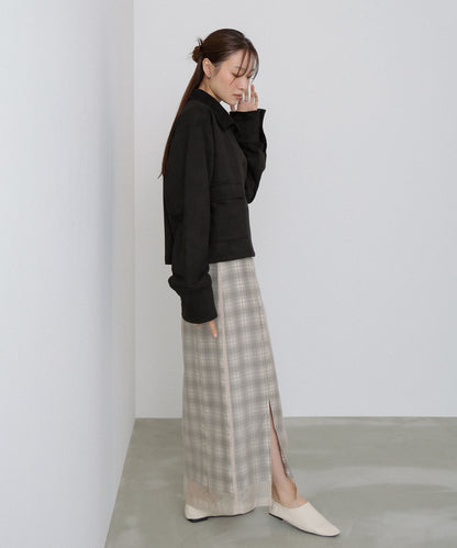 シアードッキングチェックスカート