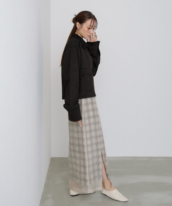 シアードッキングチェックスカート