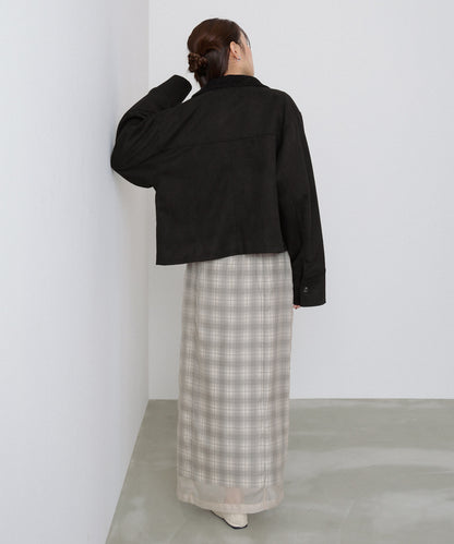 シアードッキングチェックスカート