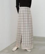 シアードッキングチェックスカート