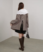 ダブルラッフルカラーブラウス