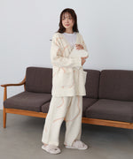 【ルームウェア】ウェーブモチーフふわもちカーディガン