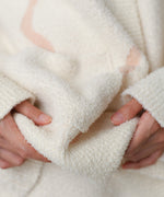 【ルームウェア】ウェーブモチーフふわもちカーディガン