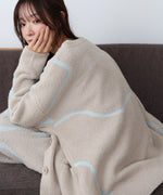 【ルームウェア】ウェーブモチーフふわもちカーディガン