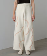 【ルームウェア】ウェーブモチーフふわもちパンツ