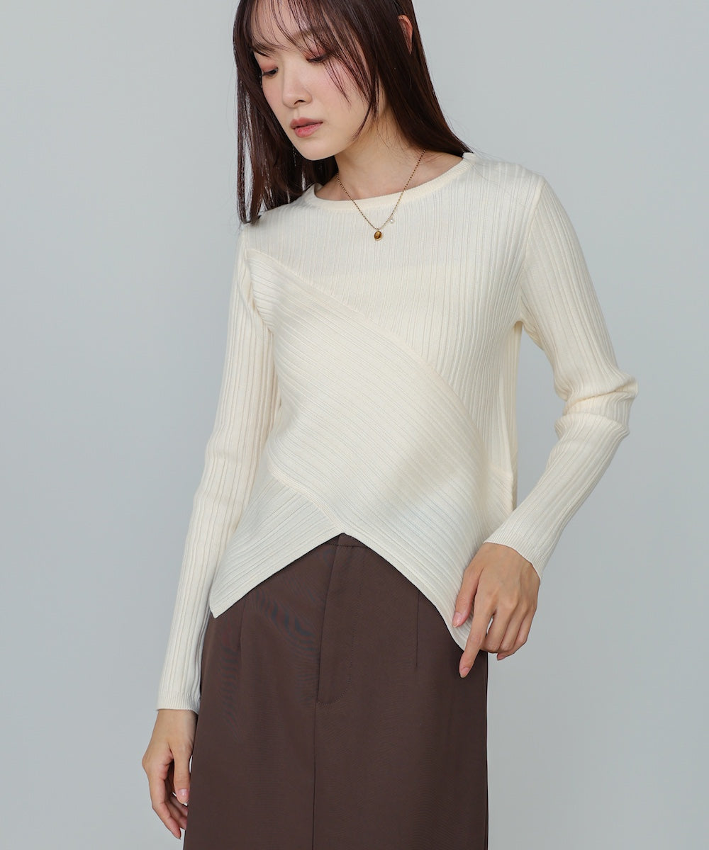 クロッシングニットトップス