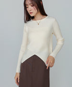 クロッシングニットトップス