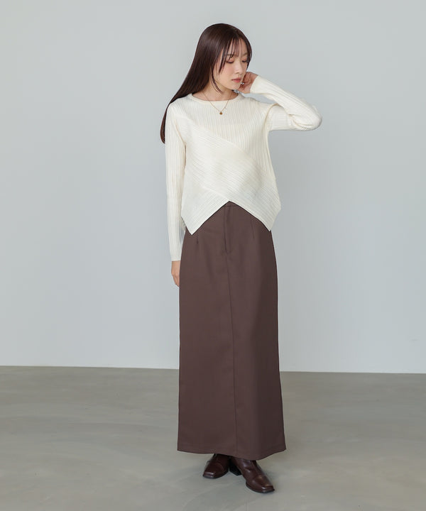 クロッシングニットトップス