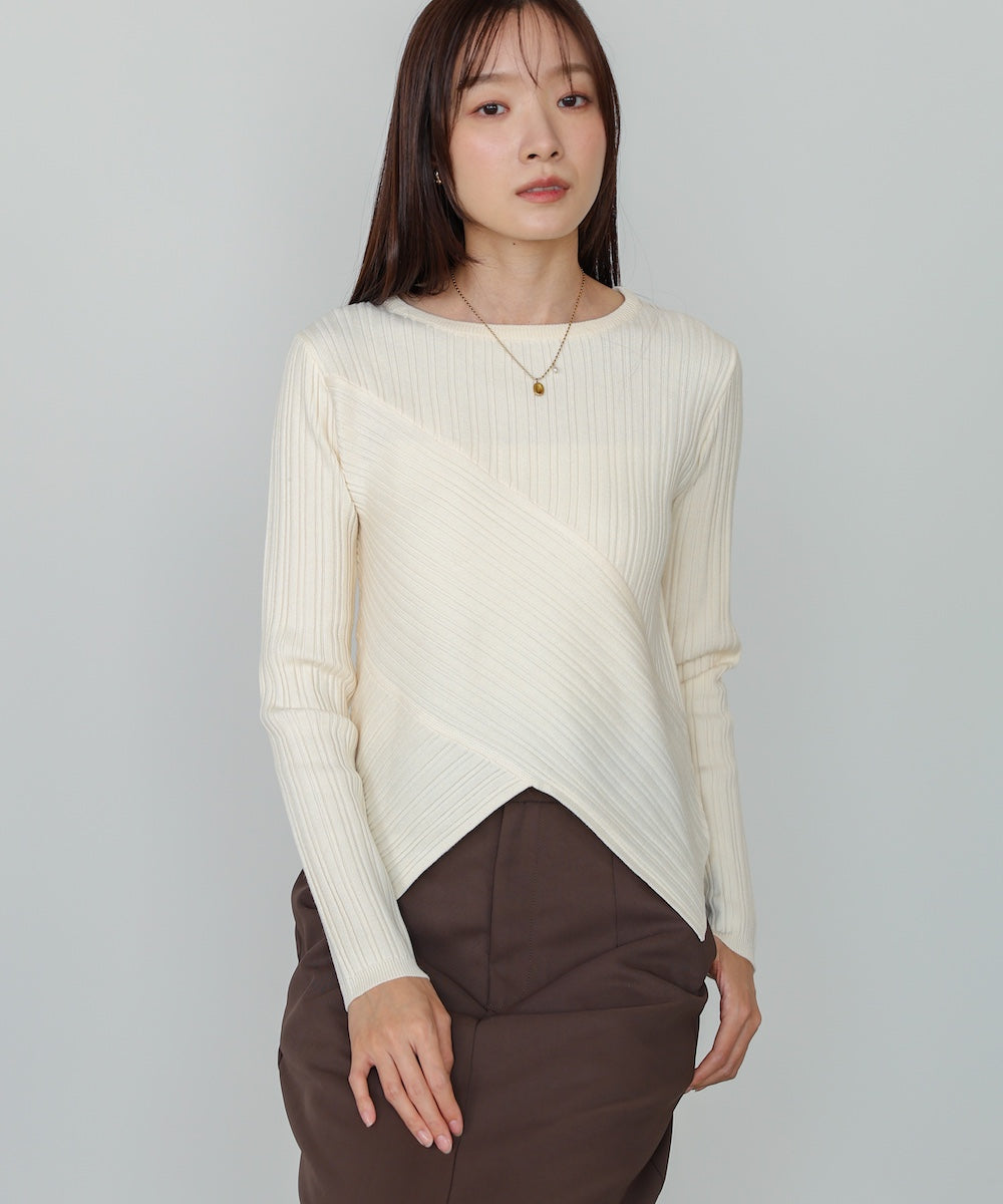 クロッシングニットトップス