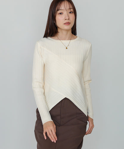 クロッシングニットトップス