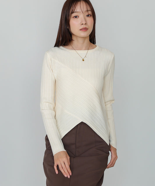 クロッシングニットトップス