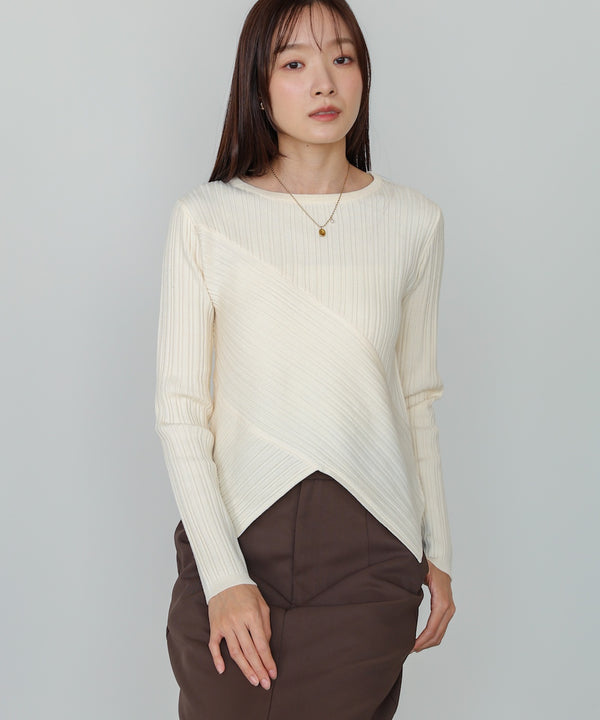 クロッシングニットトップス