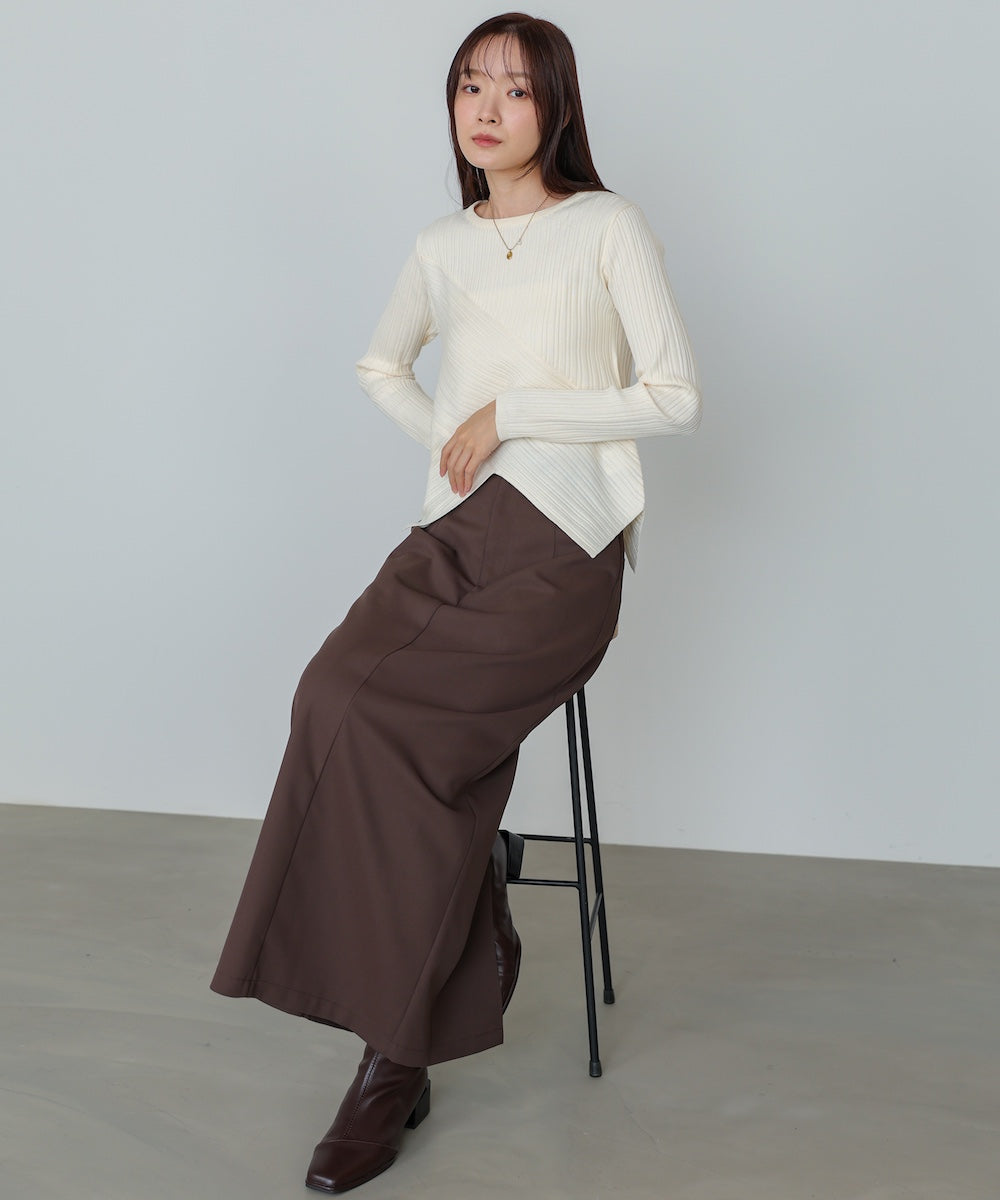 クロッシングニットトップス