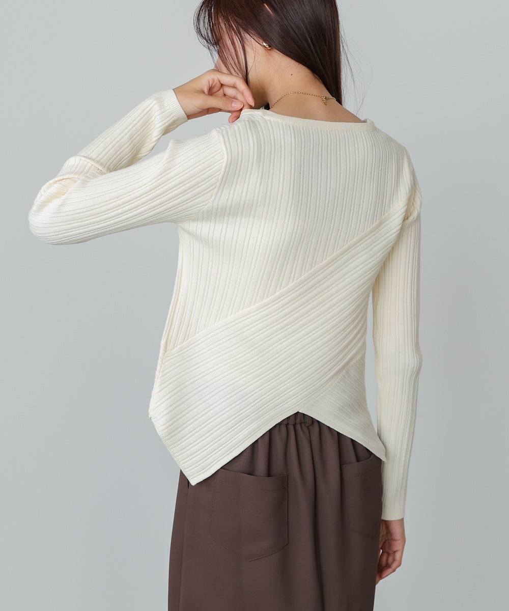 クロッシングニットトップス