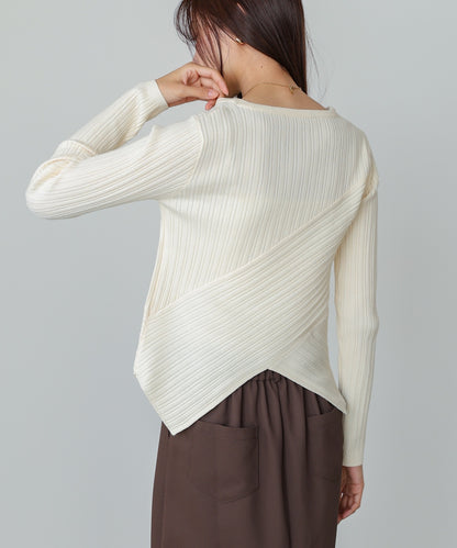 クロッシングニットトップス