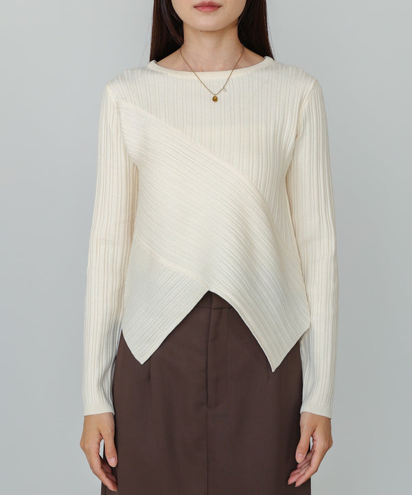 クロッシングニットトップス