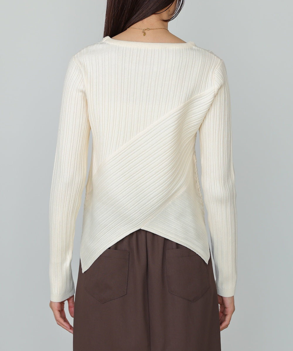 クロッシングニットトップス