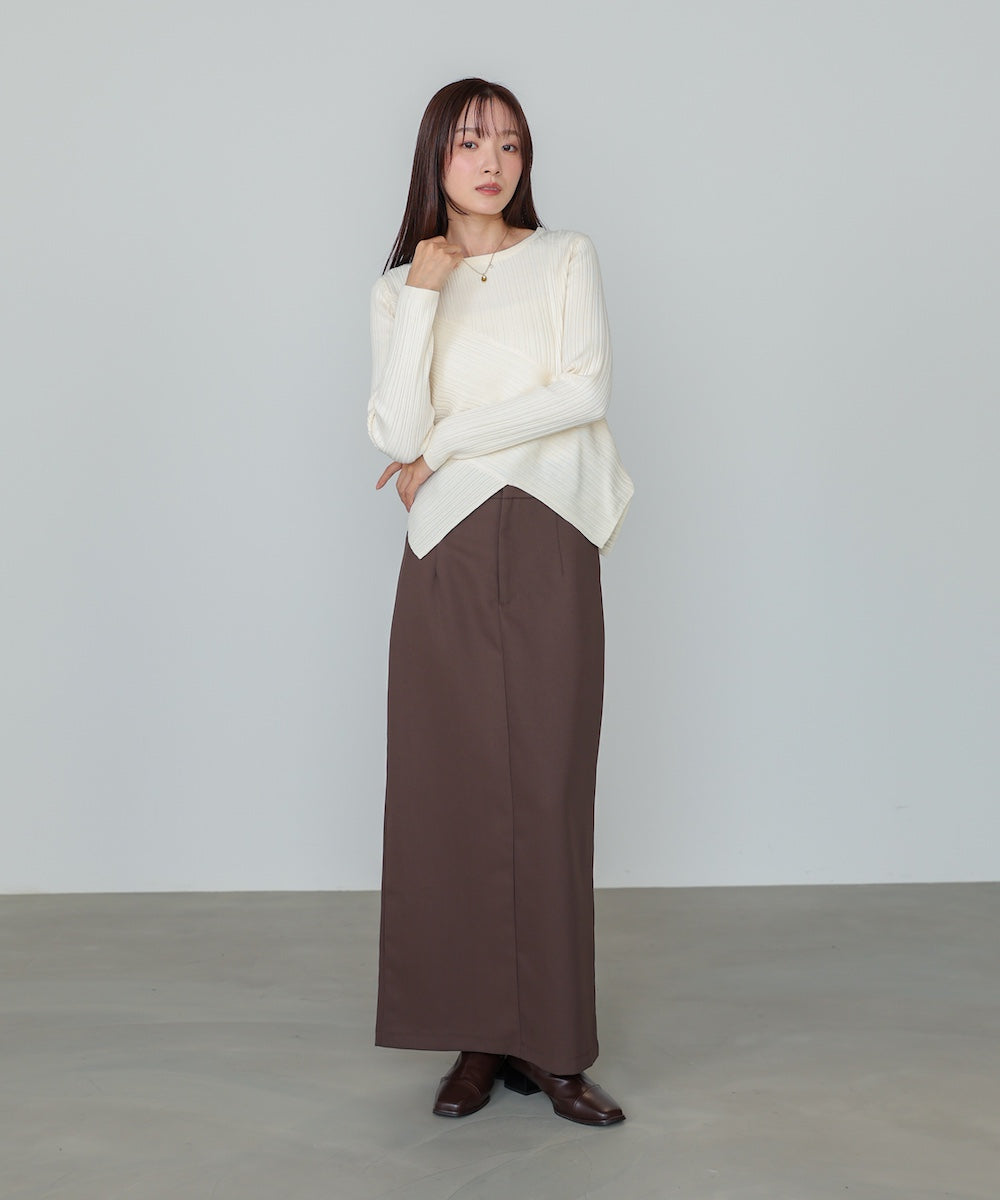 クロッシングニットトップス