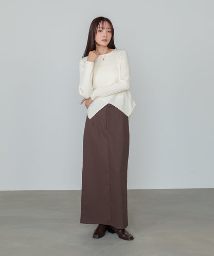 クロッシングニットトップス