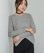 クロッシングニットトップス