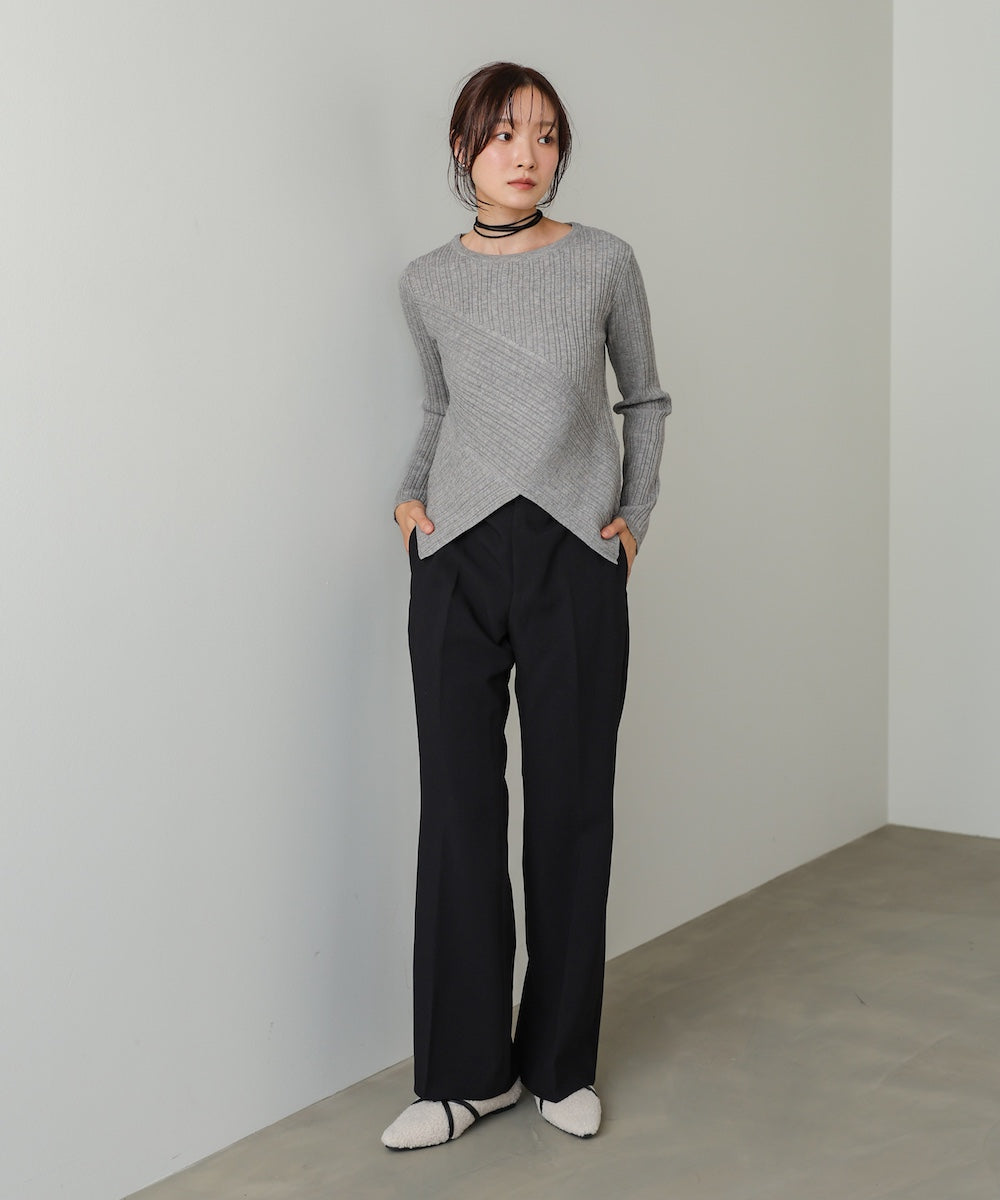 クロッシングニットトップス