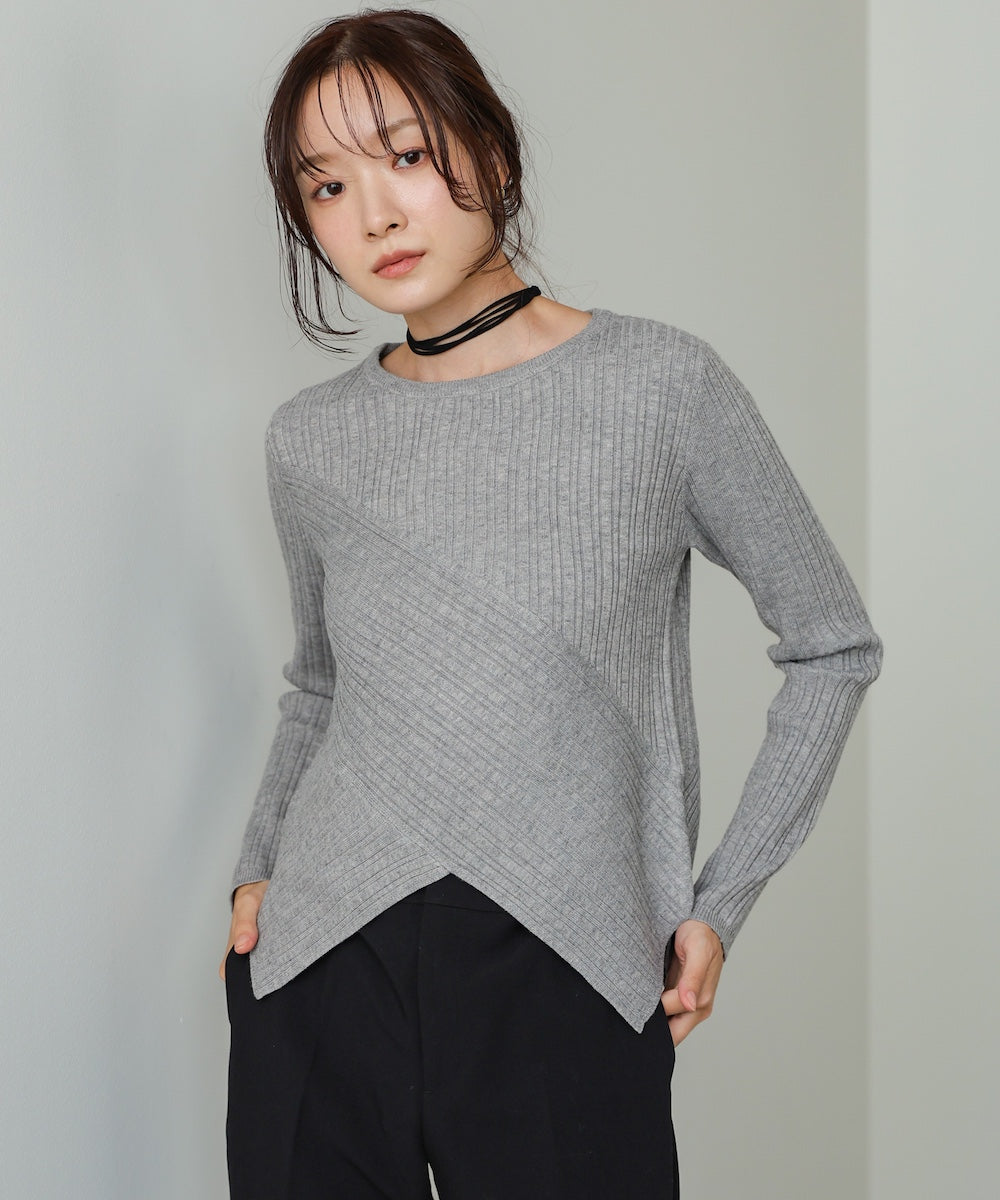 クロッシングニットトップス