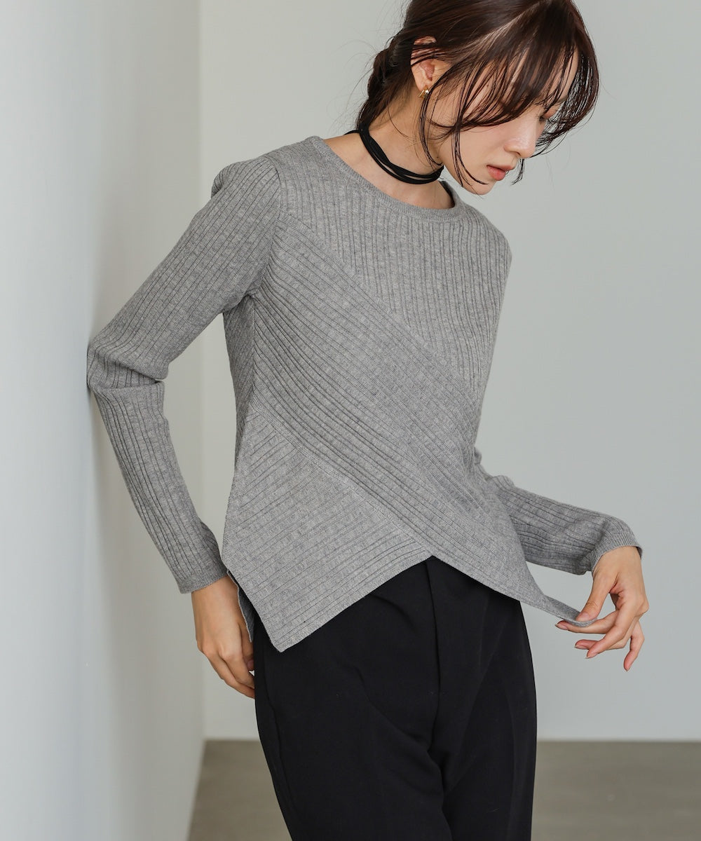 クロッシングニットトップス