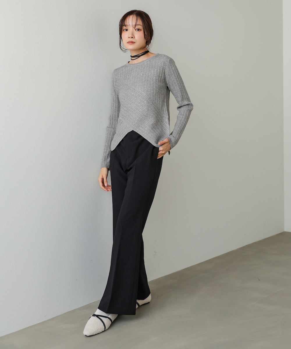 クロッシングニットトップス