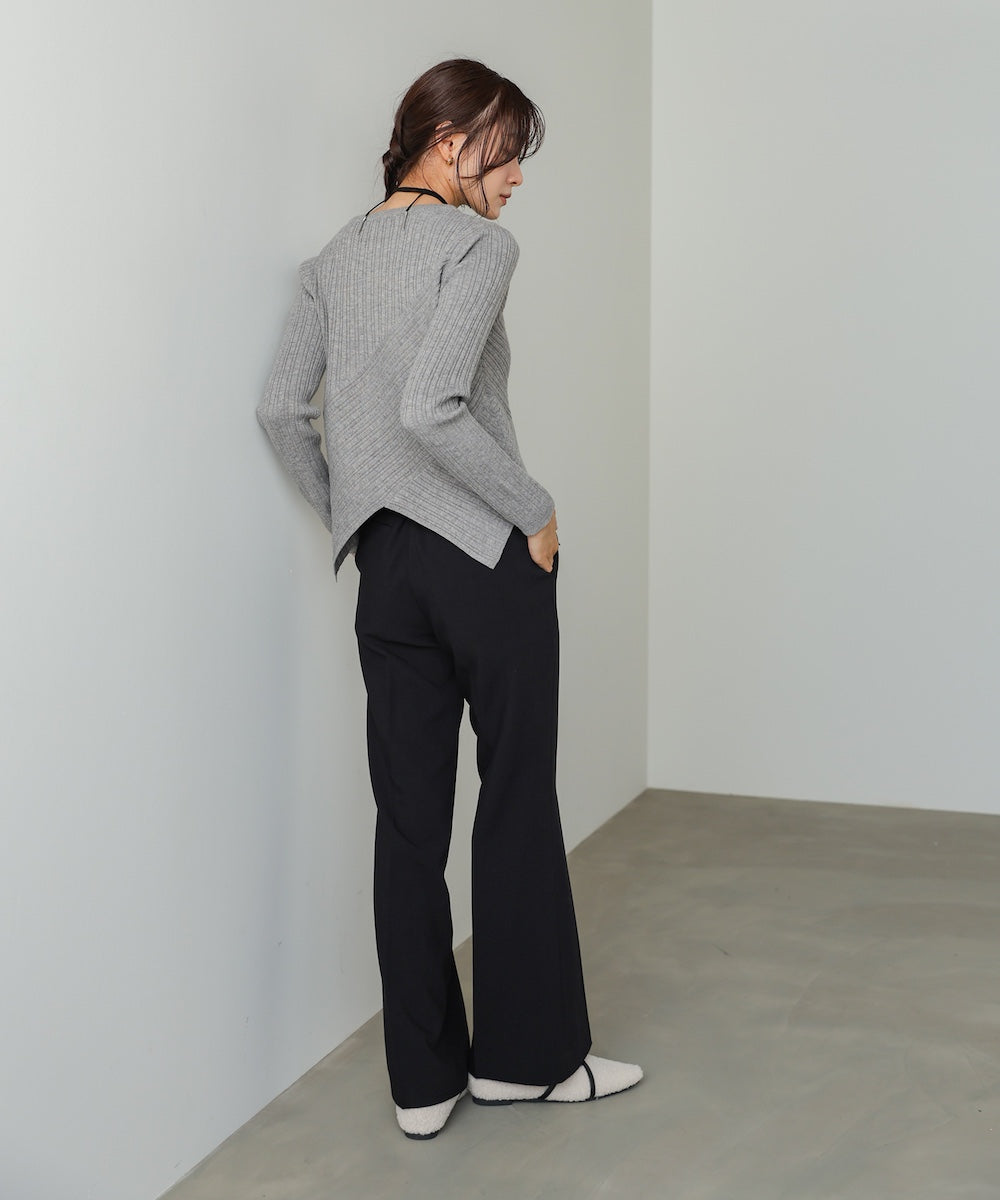 クロッシングニットトップス