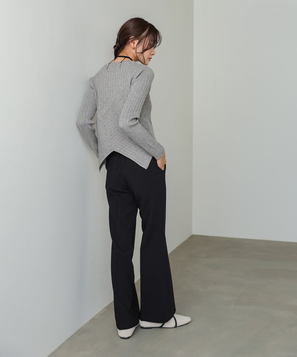 クロッシングニットトップス