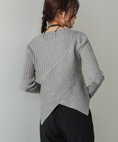 クロッシングニットトップス