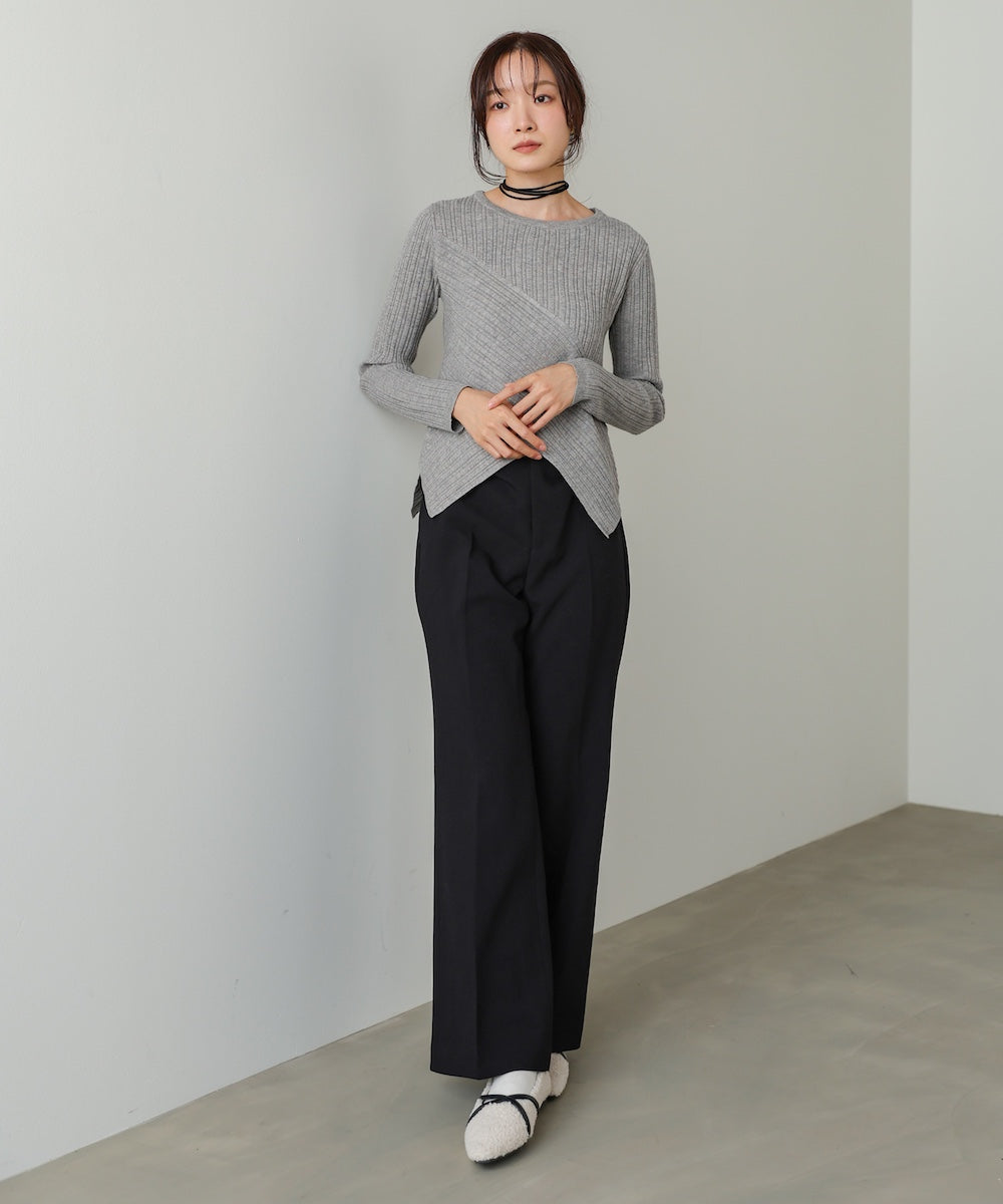 クロッシングニットトップス