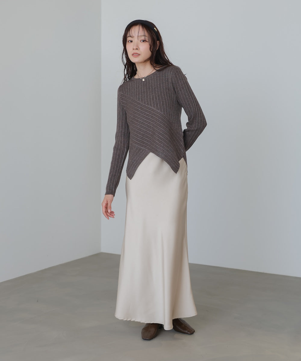 クロッシングニットトップス