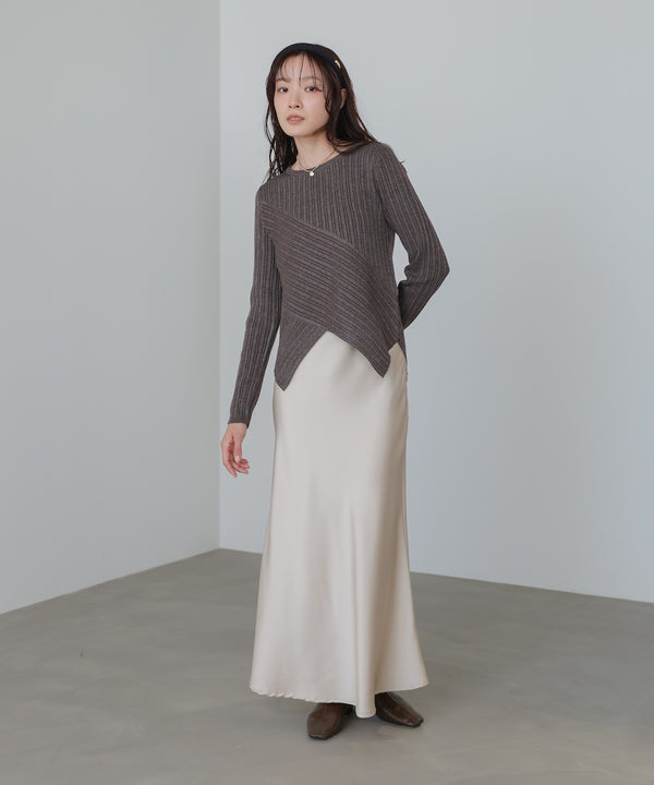 クロッシングニットトップス