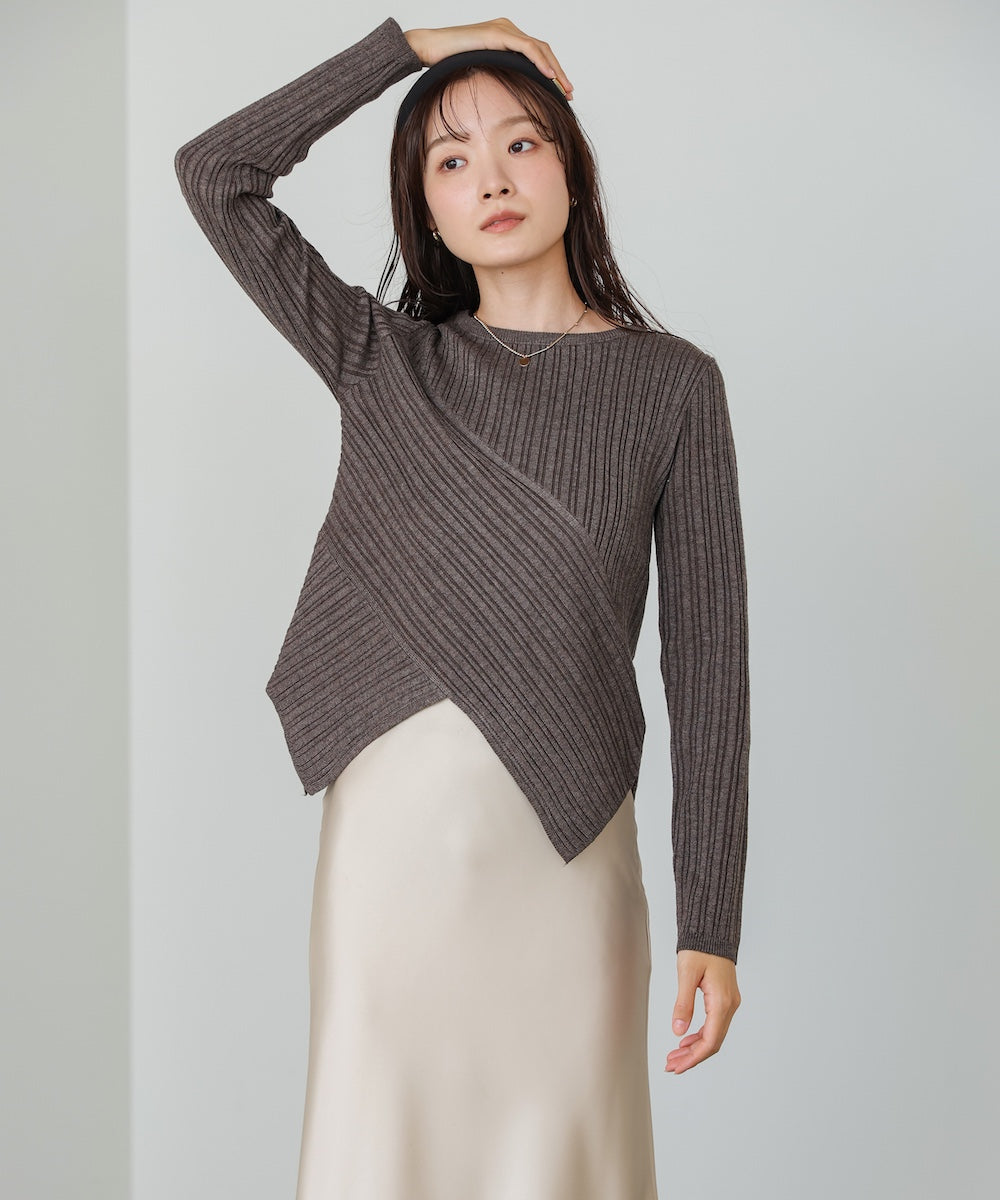クロッシングニットトップス
