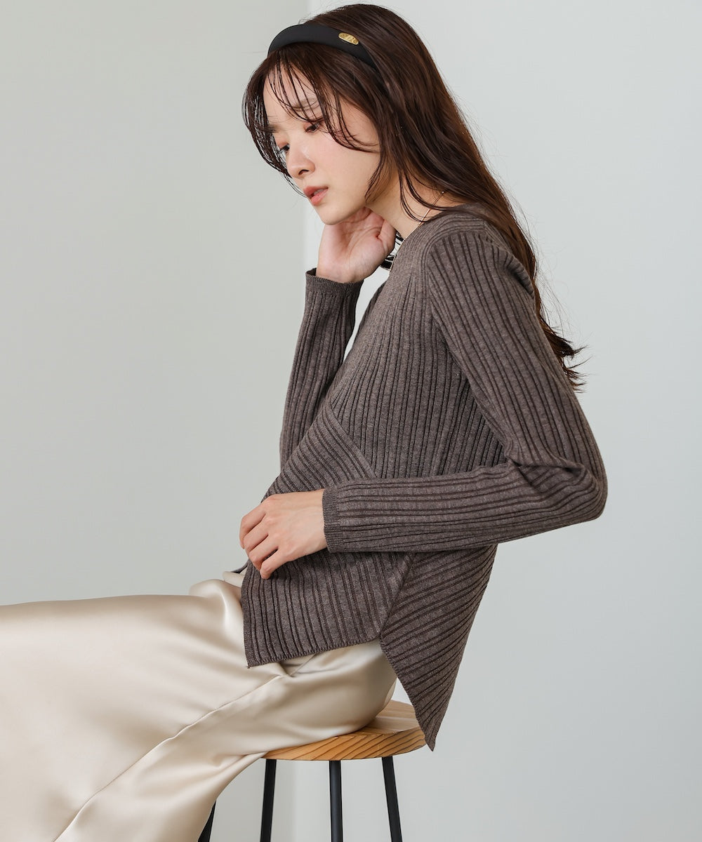 クロッシングニットトップス