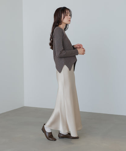 クロッシングニットトップス