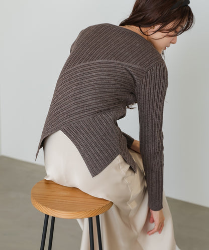 クロッシングニットトップス