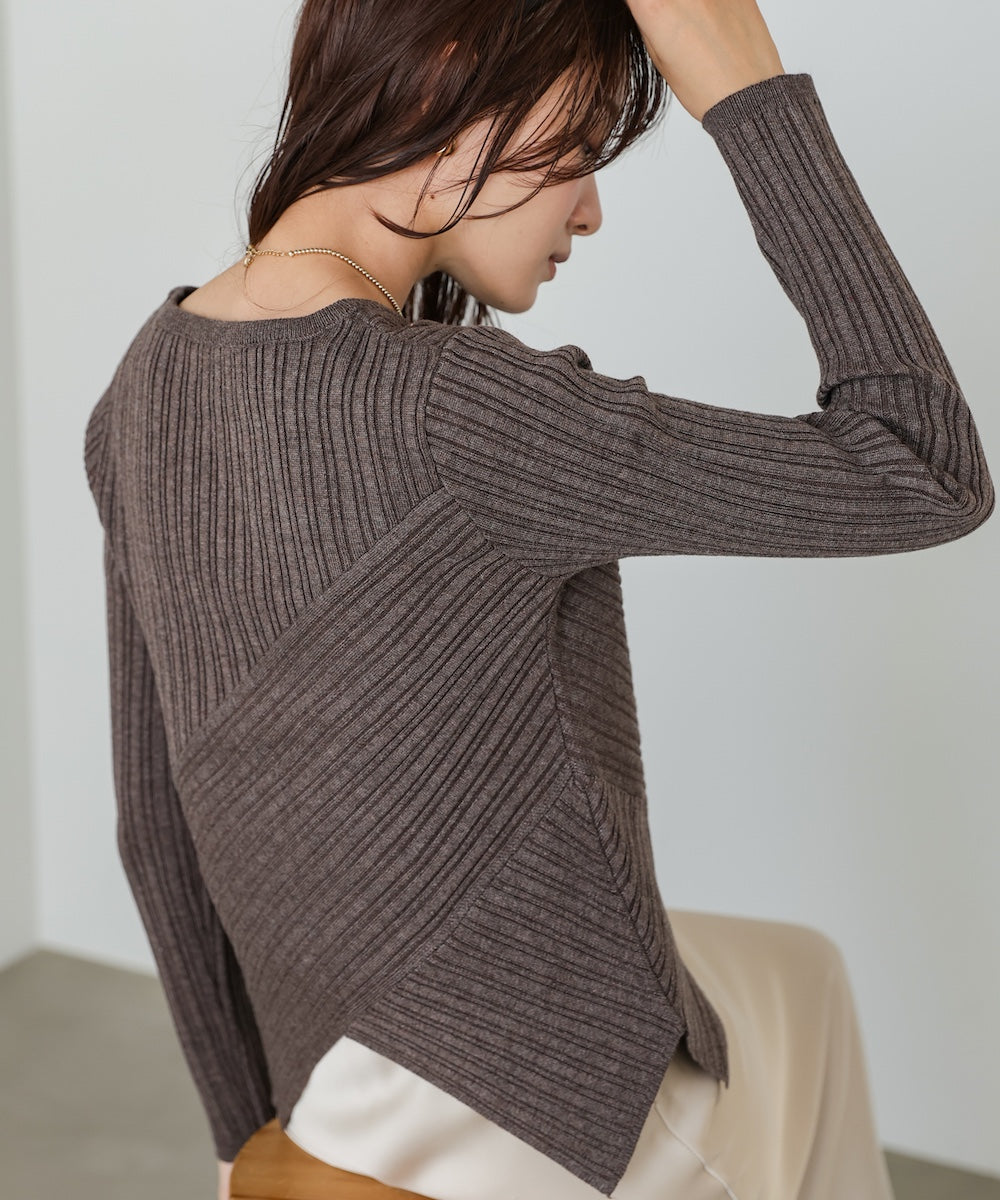 クロッシングニットトップス