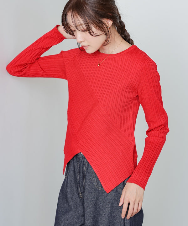 クロッシングニットトップス