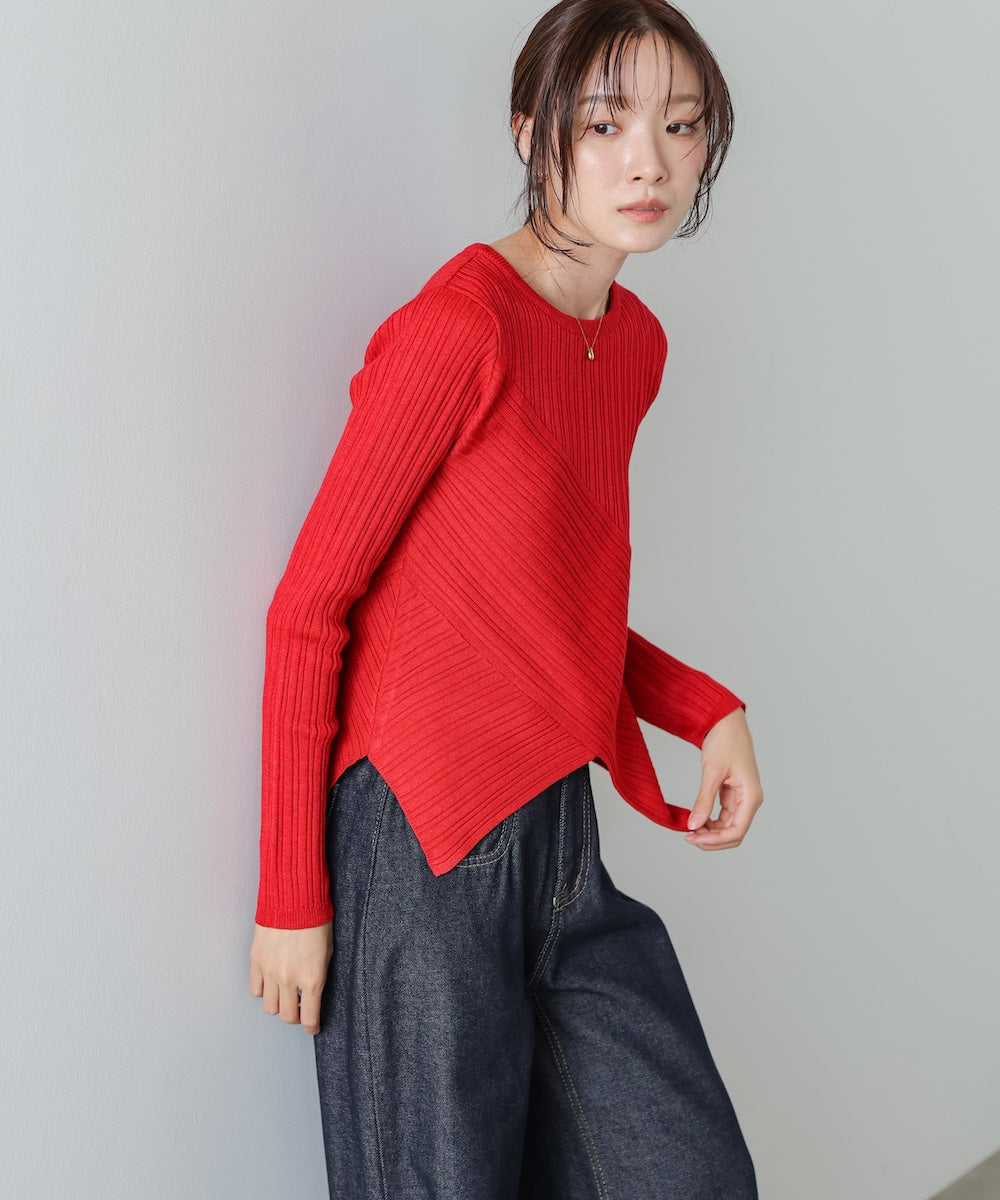 クロッシングニットトップス