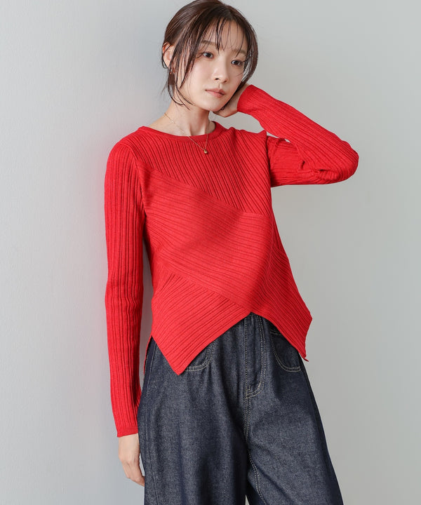 クロッシングニットトップス