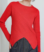 クロッシングニットトップス