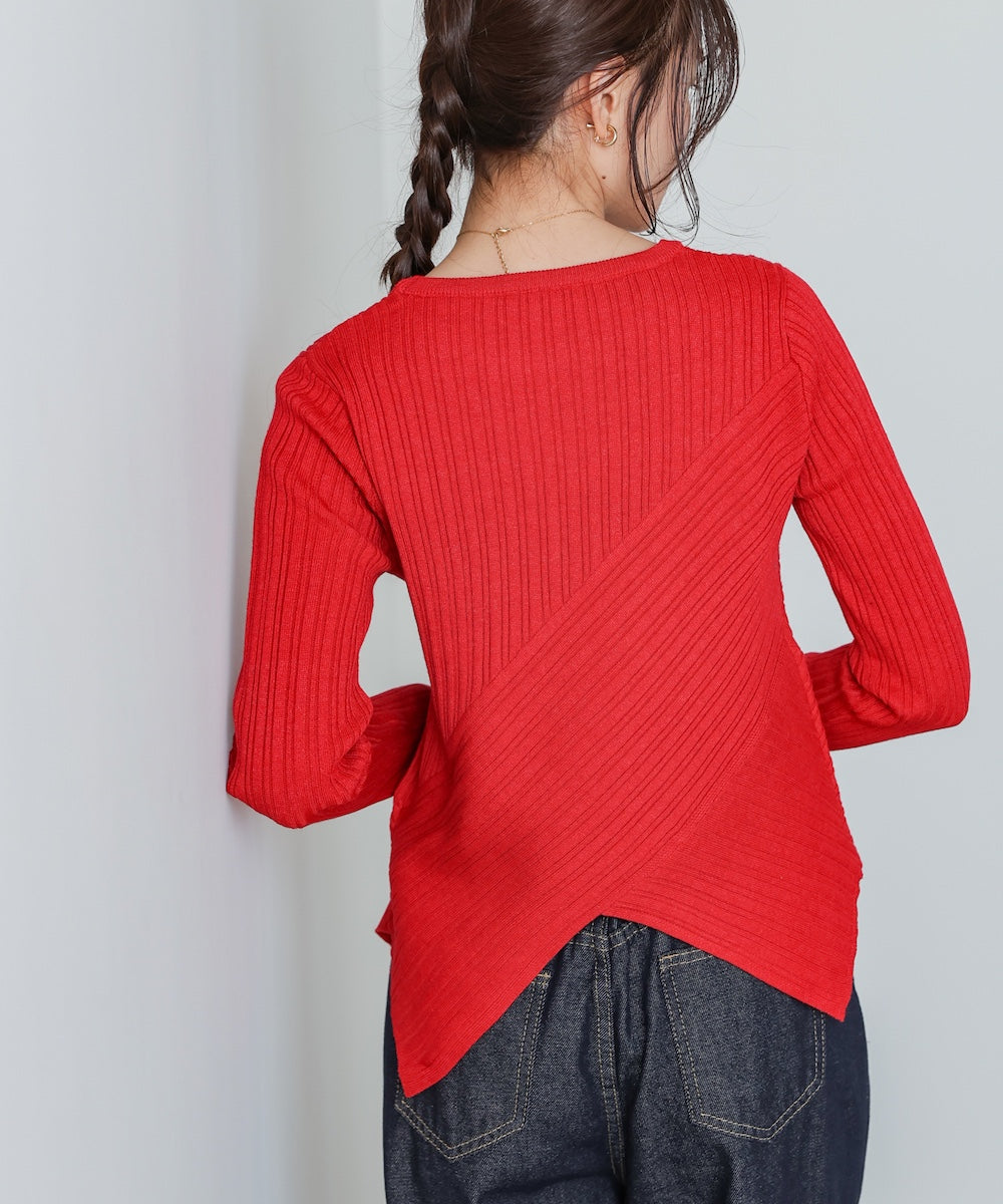 クロッシングニットトップス