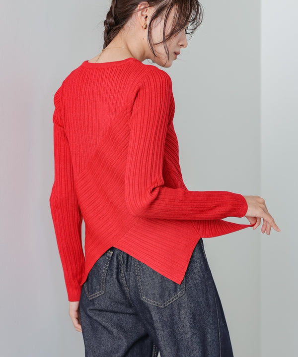 クロッシングニットトップス